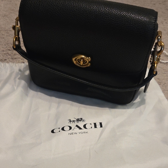 Coach Cassie 19 Black Crossbody Bag - Picture 1 of 6